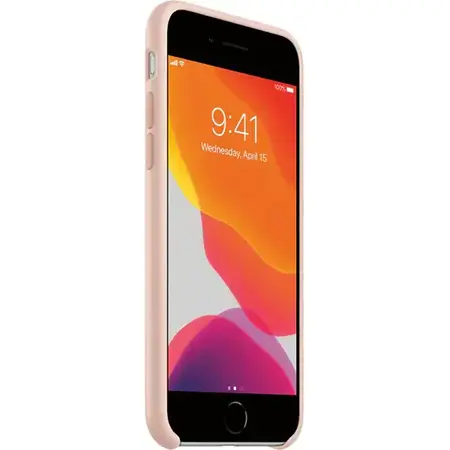 Husa de protectie Apple pentru iPhone SE 2, Silicon, Pink