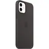 Husa de protectie Apple Silicone Case MagSafe pentru iPhone 12/12 Pro, Black