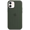 Husa de protectie Apple Silicone Case MagSafe pentru iPhone 12 mini, Cypress Green