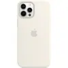 Husa de protectie Apple Silicone Case MagSafe pentru iPhone 12 Pro Max, White