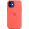 Husa de protectie Apple Silicone Case MagSafe pentru iPhone 12/12 Pro, Pink Citrus