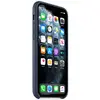 Husa de protectie Apple pentru iPhone 11 Pro, Piele, Midnight Blue
