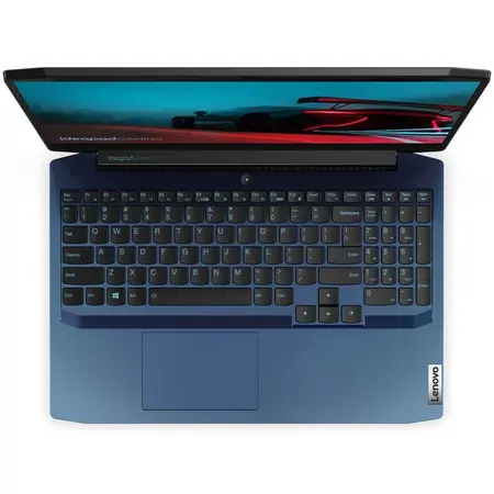 Laptop Gaming Lenovo IdeaPad 3 15ARH05 cu procesor AMD Ryzen 7 4800H pana la 4.20 GHz, 15.6", Full HD, 8GB, 512GB SSD, NVIDIA GeForce GTX 1650 Ti 4GB, Free DOS, Chameleon Blue