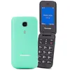 Telefon mobil Panasonic GSM KX-TU400EXC, Single SIM, Tehnologie 2 G, memorie Ram 1 Gb, Buton SOS, Verde, ideal pentru seniori