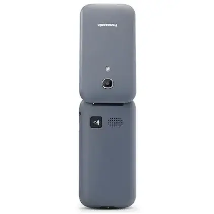 Telefon mobil Panasonic GSM KX-TU400EXG, Single SIM, Tehnologie 2 G, memorie Ram 1 Gb, Buton SOS, Gri ideal pentru seniori