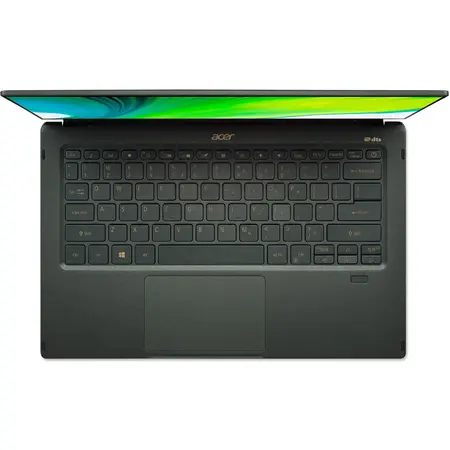 Laptop ultraportabil Acer Swift 5 SF514-55 cu procesor Intel® Core™ i7-1165G7, 14", Full HD, 16GB, 512GB SSD, NVIDIA® GeForce® MX350 2GB, No OS, Green