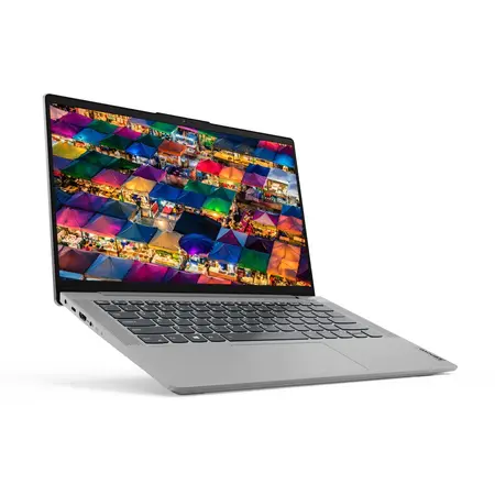 Laptop ultraportabil Lenovo IdeaPad 5 14ALC05 cu procesor AMD Ryzen 3 5300U pana la 3.80 GHz, 14", Full HD, 8GB, 512GB SSD, AMD Radeon Graphics, Free DOS, Platinum Grey