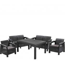 Set mobilier gradina graphite Keter Corfu Fiesta