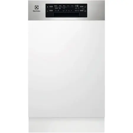 Masina de spalat vase incorporabila Electrolux EES42210IX, 9 seturi, 8 programe, Clasa E, Motor Inverter, AirDry, SatelliteClean, ExtraHygiene, 45 cm