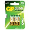 GP Batteries Baterii AAA (R3), 1.5V alcalina, 4 buc