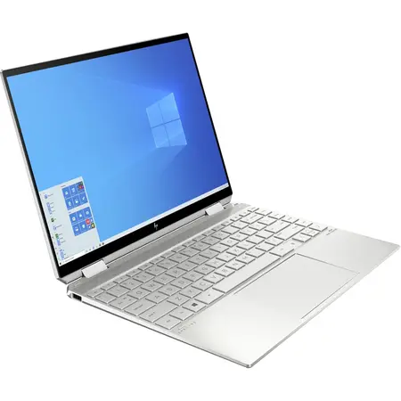 Laptop 2 in 1 HP Spectre x360 14-ea0007nn cu procesor Intel® Core™ i7-1165G7 pana la 4.70 GHz, 13.5", 2K, 16GB, 2TB SSD, Intel® Iris® Xᵉ Graphics, Windows 10 Home, Natural silver