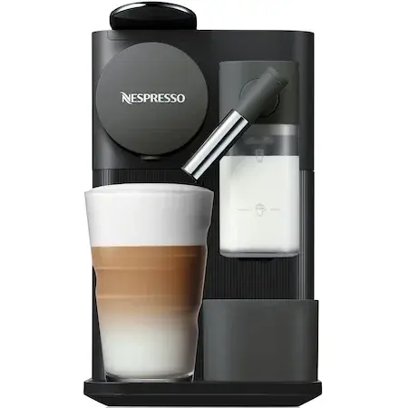 Espressor Nespresso De'Longhi Lattissima One Black, 19 bari, 1400 W, 1 l, Negru + 14 capsule cadou