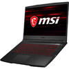 Laptop MSI Gaming 15.6'' GF65 Thin 10SER, FHD 144Hz, Intel Core i7-10750H, 8GB DDR4, 512GB SSD, GeForce RTX 2060 6GB, No OS, Black