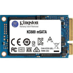 KINGSTON Solid State Drive (SSD) KC600 512GB, SATA III, mSATA