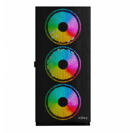 Carcasa PC Kona, RGB, fara sursa, ATX, Middle Tower, Black
