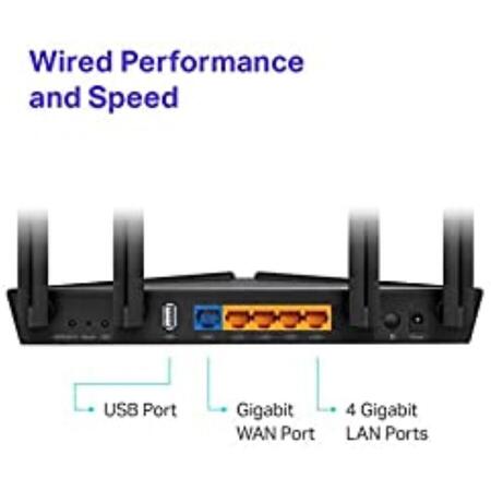 Router wireless ARCHER AX20, VPN, Dual-Band, AX1800, MU-MIMO, Wi-Fi 6 (802.11ax)