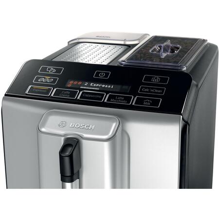 Espressor automat Bosch VeroCup 500 TIS30521RW, 1300 W, 1.4 L, 15 bar, Argintiu