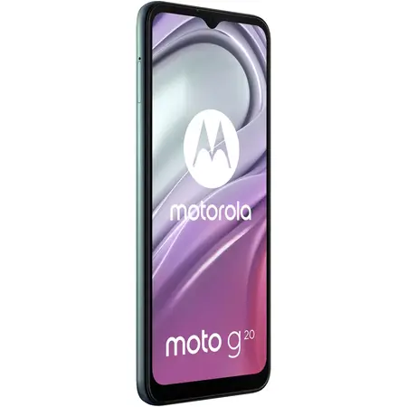 Telefon mobil Motorola Moto G20, Dual SIM, 64GB, 4GB RAM, 4G, Breeze Blue