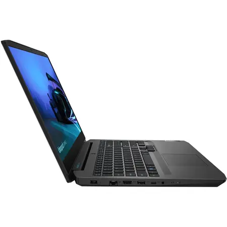 Laptop Gaming Lenovo IdeaPad 3 15IMH05 cu procesor Intel Core i5-10300H pana la 4.50 GHz, 15.6", Full HD, 8GB, 512GB SSD, NVIDIA GeForce GTX 1650 4GB, Free DOS, Onyx Black
