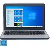 Laptop ultraportabil ASUS W202NA cu procesor Intel Celeron N3350 pana la 2.40 GHz, 11.6", HD, 4GB, 64GB eMMC, Windows 10 Pro, Dark Blue