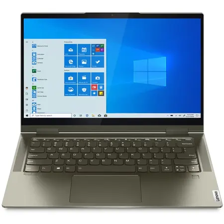 Laptop ultraportabil Lenovo Yoga 7 14ITL5 cu procesor Intel Core i5-1135G7 pana la 4.20 GHz, Intel Iris Xe Graphics, 14", Full HD, 16GB, 1TB SSD, Windows 10 Home, Dark Moss