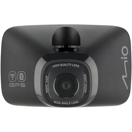 Camera video auto Mio MiVue 818, Quad HD , Wi-Fi, Bluetooth, GPS, Negru