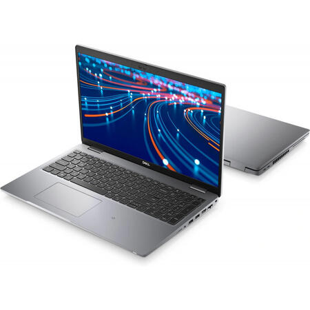 Laptop DELL 15.6'' Latitude 5520 (seria 5000), FHD, Intel Core i5-1135G7, 8GB DDR4, 256GB SSD, Intel Iris Xe, Win 10 Pro, Grey