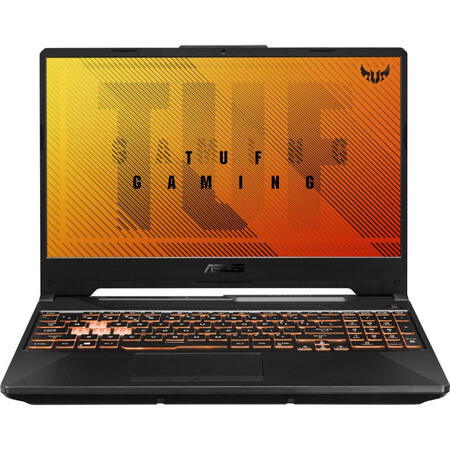 Laptop ASUS Gaming 15.6'' ASUS TUF F15 FX506LH, FHD 144Hz, Intel Core i5-10300H, 8GB DDR4, 512GB SSD, GeForce GTX 1650 4GB, No OS, Bonfire Black