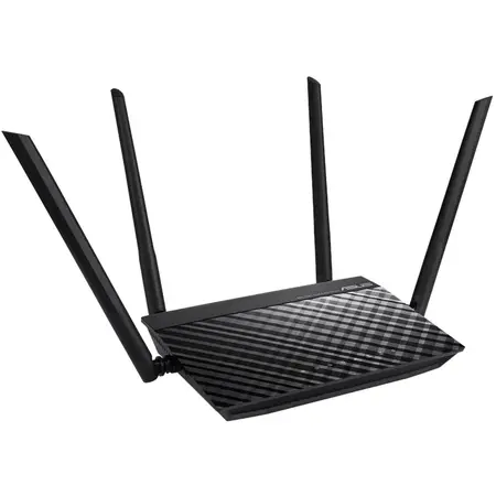 Router Wireless RT-AC51, Dual Band, 750 Mbps, 4 Antene externe (Negru)