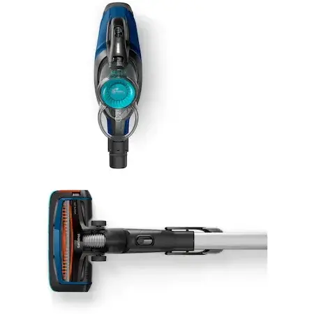Aspirator vertical 3in1 cu functie de mop Philips SpeedPro Aqua FC6718/01, 18 V, autonomie max 40 min, cap de aspirare 180°, perie integrata, accesoriu spatii inguste, Albastru intens