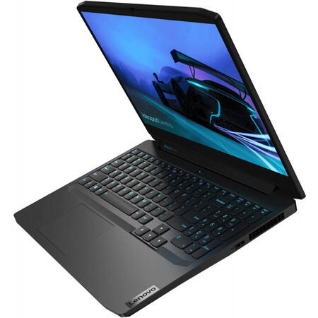 Laptop Lenovo Gaming 15.6'' IdeaPad 3 15ARH05, FHD IPS 120Hz, AMD Ryzen 7 4800H, 16GB DDR4, 512GB SSD, GeForce GTX 1650 4GB, Free DOS, Onyx Black
