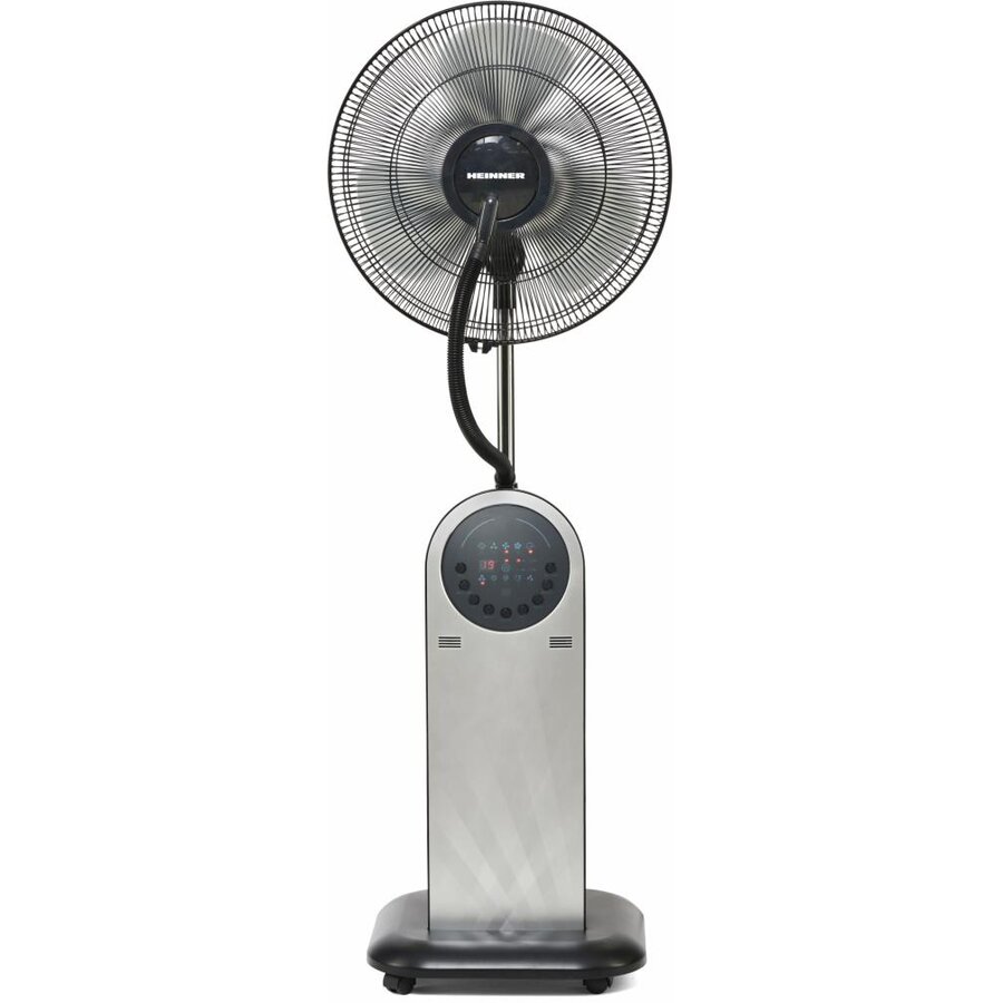 Ventilator cu picior Heinner HMF-18GREY, 95 W, Rezervor apa 1.8 l, Telecomanda, Umidificare 360, 3 tipuri de ventilare, Temporizator, Gri