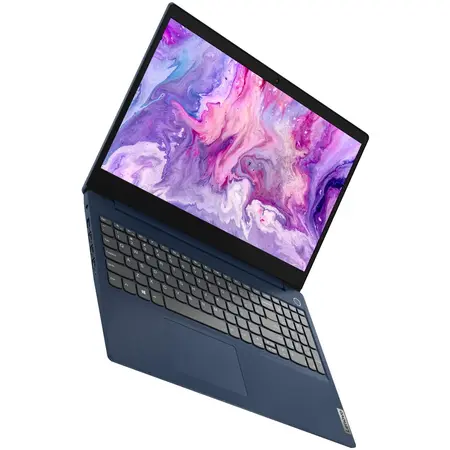 Laptop Lenovo IdeaPad 3 15ADA05 cu procesor AMD Ryzen 7 3700U pana la 4.00 GHz, 15.6", Full HD, 8GB, 1TB HDD + 128GB SSD, AMD Radeon RX Vega 10, Free DOS, Abyss Blue