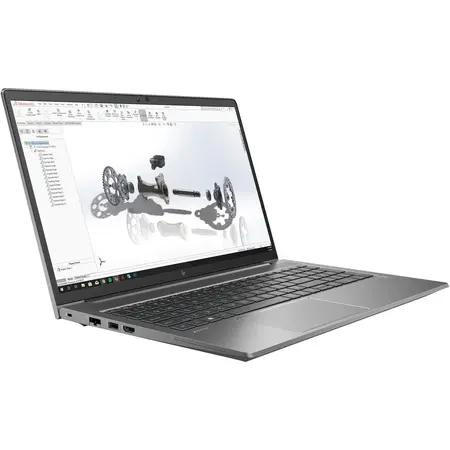 Laptop HP ZBook Power G7 cu procesor Intel® Core™ i7-10850H, 15.6", Full HD, 16GB, 512GB SSD, NVIDIA Quadro T1000 4GB, Windows 10 Pro, Grey