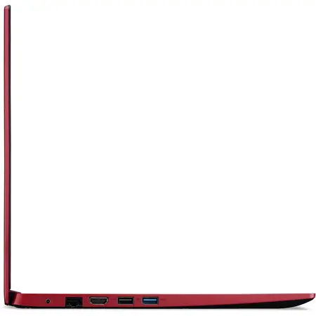 Laptop Acer Aspire 3 A315-34 cu procesor Intel Celeron N4100 quad-core pana la 2.40 GHz, 15.6", Full HD, 8GB, 128GB SSD, Intel UHD Graphics 605, No OS, Lava Red