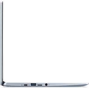 Laptop ultraportabil Acer Chromebook CB314 cu procesor Intel Celeron N4020, 14", HD, 4GB, eMMC 64GB, Intel UHD Graphics, Chrome OS, Silver