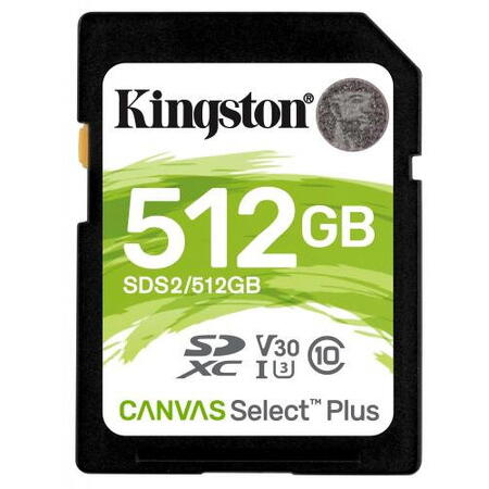 Card de memorie Kingston Canvas Select Plus SD 512GB, Class 10 UHS-I