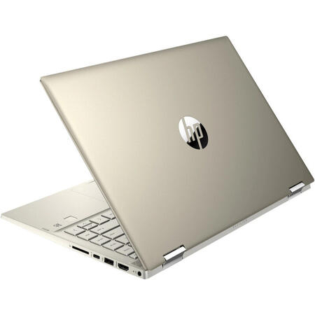 Ultrabook HP 14'' Pavilion x360 14-dw0057na, FHD IPS Touch, Intel Core i7-1065G7, 16GB DDR4, 512GB SSD, Intel Iris Plus, Win 10 Home, Gold