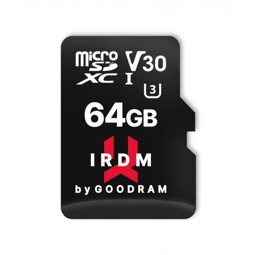 Card de memorie microSDXC Goodram IRDM 64GB,UHS I,cls 10 + adaptor