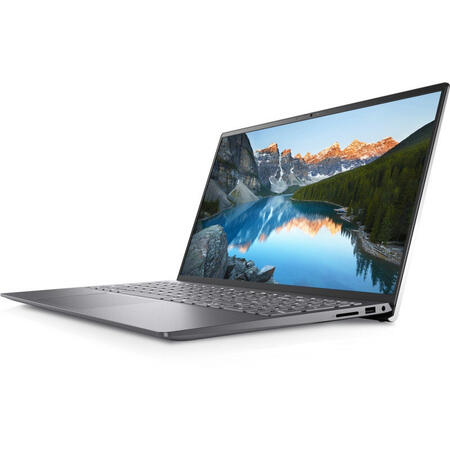 Laptop DELL 15.6'' Inspiron 5510 (seria 5000), FHD, Intel Core i5-11300H, 8GB DDR4, 512GB SSD, Intel Iris Xe, Linux, Platinum Silver