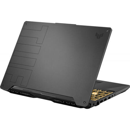 Laptop ASUS Gaming 15.6'' TUF F15 FX506HE, FHD 144Hz, Intel Core i7-11800H, 8GB DDR4, 512GB SSD, GeForce RTX 3050 Ti 4GB, No OS, Eclipse Gray