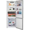 Combina frigorifica Beko RCNE560E40ZLXPHUN, 508 l, Clasa E, Hygiene Shield, NeoFrost Dual Cooling, HarvestFresh, Wi-Fi, H 192 cm, Argintiu