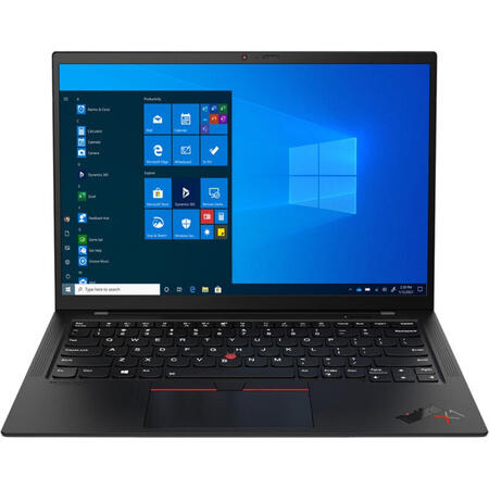 Ultrabook Lenovo 14'' ThinkPad X1 Carbon Gen 9, WQUXGA IPS, Intel Core i7-1165G7, 16GB DDR4X, 512GB SSD, Intel Iris Xe, Win 10 Pro, Black Weave