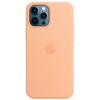 Husa de protectie Apple Silicone Case MagSafe pentru Iphone 12 Pro Max, Cantaloupe
