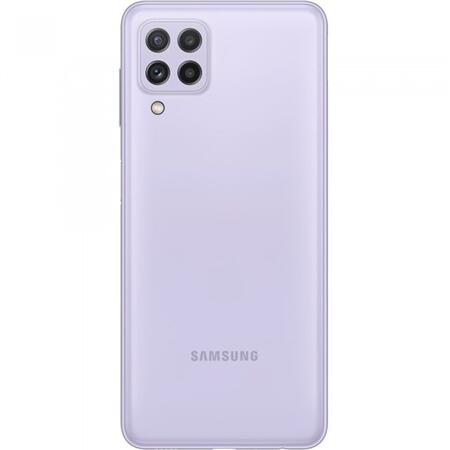 Smartphone Samsung Galaxy A22, Octa Core, 64GB, 4GB RAM, Dual SIM, 4G, 5-Camere, Baterie 5000 mAh, Violet