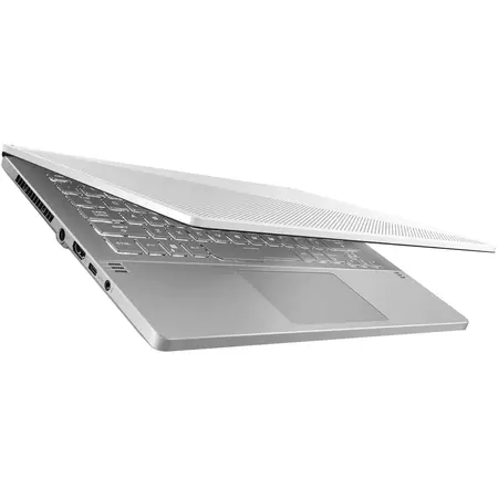 Laptop Gaming ROG Zephyrus G14 GA401QM cu procesor AMD Ryzen™ 9 5900HS, 14", Full HD, 144Hz, 16GB, 512GB SSD, NVIDIA® GeForce RTX™ 3060, 6GB, No OS, Moonlight White