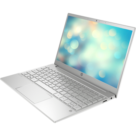 Laptop ultraportabil HP Pavilion 13-bb0012nq cu procesor Intel Core i7-1165G7, 13.3", Full HD, 8GB, 512GB SSD, Intel Iris Xe Graphics, Free DOS, Natural Silver