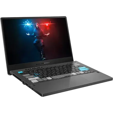 Laptop Gaming ASUS ROG Zephyrus G14 GA401QEC cu procesor AMD Ryzen™ 9 5900HS, 14", WQHD, 120Hz, 16GB, 1TB SSD, NVIDIA® GeForce RTX™ 3050 Ti, Windows 10 Home, Grey