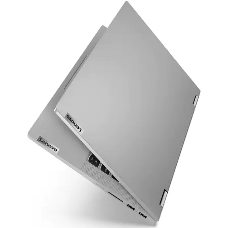 Laptop 2 in 1 Lenovo IdeaPad Flex 5 14ITL05 cu procesor Intel Core i7-1165G7, 14", Full HD, 8GB, 512GB SSD, Intel Iris Xe Graphics,  Windows 10 Home, Platinum Grey