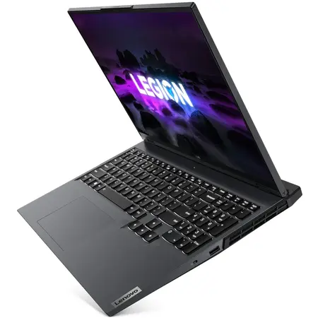 Laptop Gaming Lenovo Legion 5 Pro 16ACH6H cu procesor AMD Ryzen 7 5800H, 16", WQXGA, 165Hz, 16GB, 512GB SSD, NVIDIA GeForce RTX 3060 6GB, Storm grey